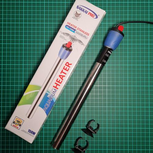 Jual HEATER AQUARIUM STAINLESS PENHANGAT AQUARIUM OTOMATIS SAKKAI PRO