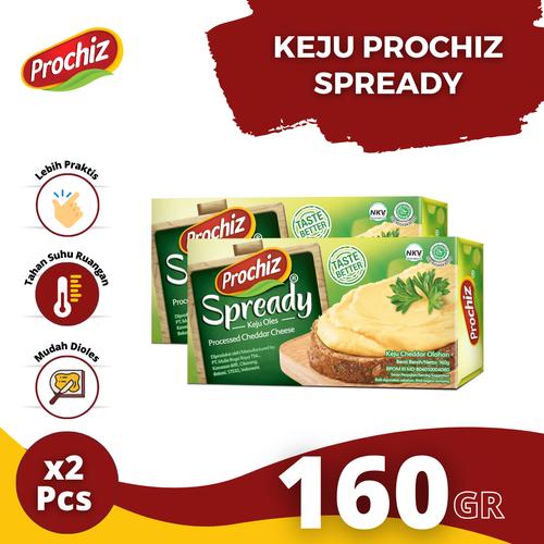 Gambar Keju PROCHIZ Spready 160 gr Double Pack dari Prochiz Tokopedia