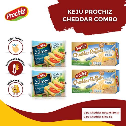 Gambar Keju PROCHIZ Cheddar Combo dari Prochiz Tokopedia