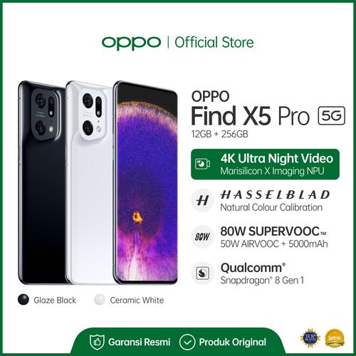 Gambar OPPO FIND X5 PRO 5G Smartphone 12GB/256GB (Garansi Resmi) - Putih dari OPPO OFFICIAL STORE Kota Tangerang Tokopedia