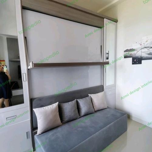 Jual DP wall bed Hidrolik 160 + Atas + Meja Kota Bekasi
