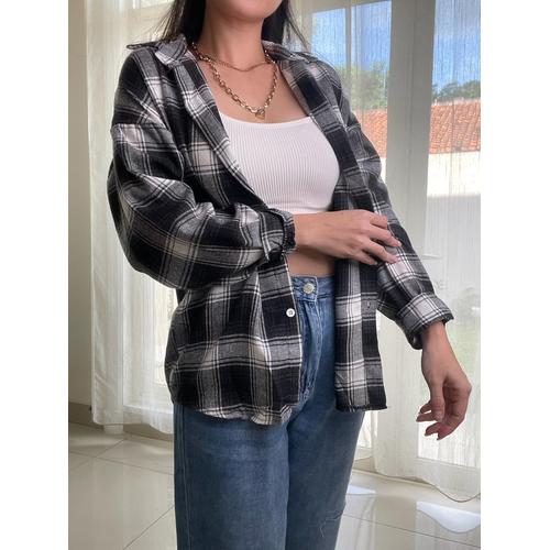 Jual kemeja oversize wanita/kemeja 