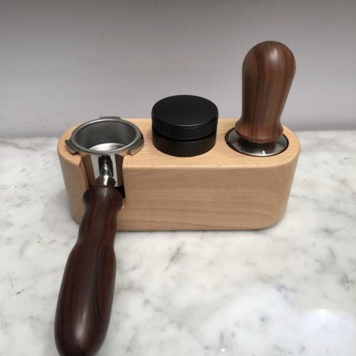 Promo Tamping matt wood tamper holder / Wooden Tamping matt / Dudukan