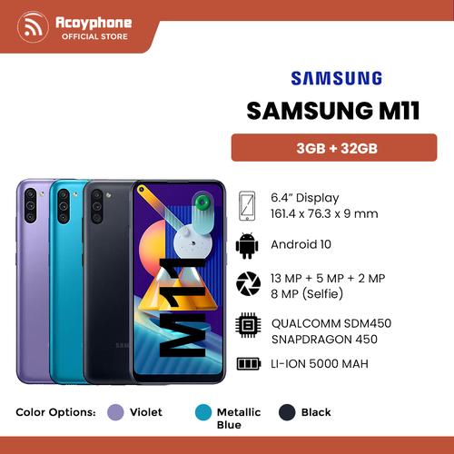 Jual SAMSUNG GALAXY M11 3/32GB GARANSI RESMI SEIN Kota