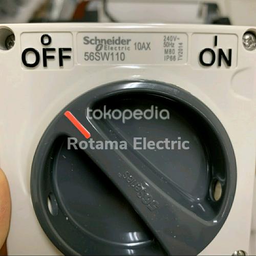 Jual ISOLATOR SWITCH 10A 56SW110 SAKLAR ON OFF 1P 10A SCHNEIDER ...
