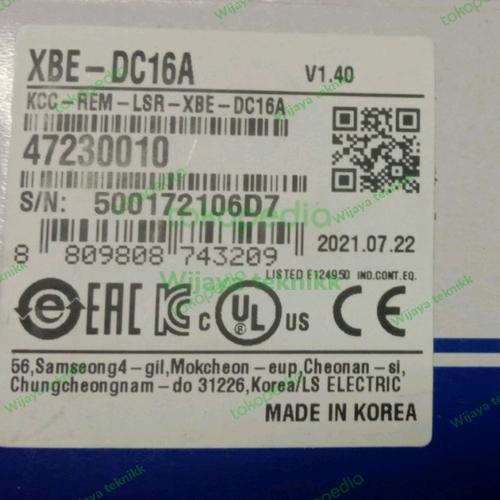 Jual PLC Extension Modul Input XBE-DC16A LS XBE DV16A plc LS xbedc16a ...