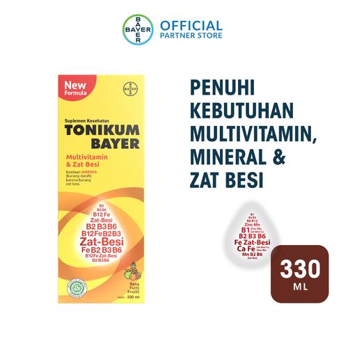 Gambar Tonikum Multivitamin, Mineral, dan Zat Besi Rasa Tutti Frutti 330ml dari Bayer Health Partner Jakarta Timur Tokopedia
