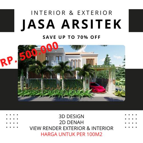 Jual Jasa desain arsitek interior dan exterior villa, cafe, rumah, dll ...