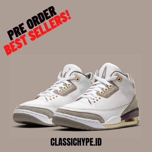 Jual A MA MANIERE X AIR JORDAN RETRO SP MEDIUM GREY 43 Kota