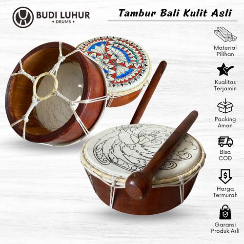 Promo Alat Musik Pukul Tambur Bali Kulit Asli Mainan Anak Tradisional