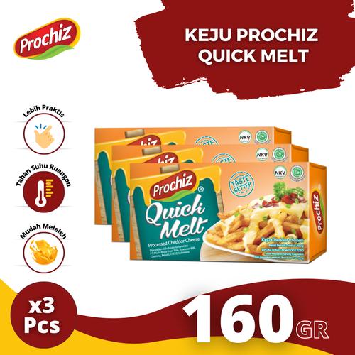 Gambar Keju PROCHIZ Quick Melt 160 gr Triple Pack dari Prochiz Tokopedia