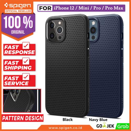 Gambar Case iPhone 12 Pro Max / Pro / Mini Spigen Liquid Air Softcase Casing - 12 Mini, Black dari Spigen Official Jakarta Barat Tokopedia