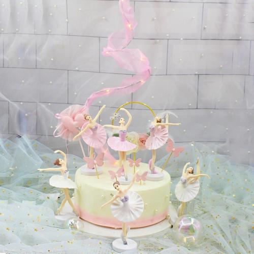 Gambar Topper Cake Ballet Girl / Dekorasi Kue Gadis Penari Balet - White1Pc Random dari Vania ES Store Jakarta Utara Tokopedia