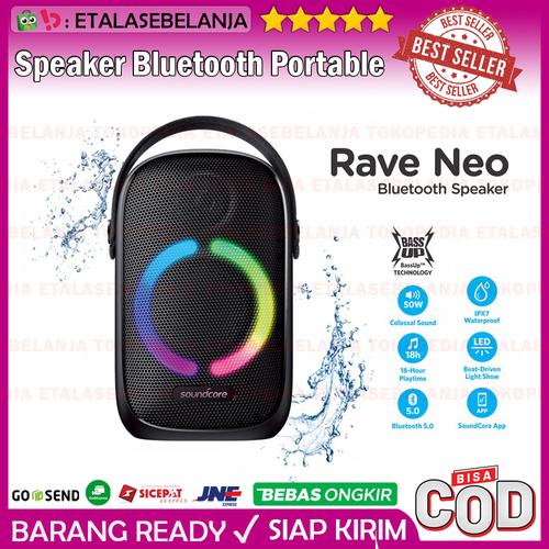 Gambar Speaker Bluetooth Portable - Anker Soundcore Rave Neo Waterproof dari EtalaseBelanja Jakarta Pusat Tokopedia