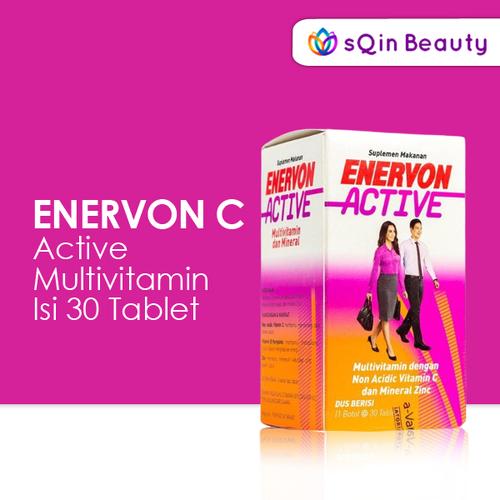 Gambar Enervon Active - 30 Tablet Multivitamin Menjaga Daya Tahan Tubuh dari SQIN Beauty Kota Tangerang Selatan Tokopedia