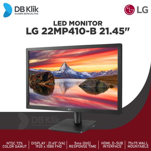 Jual LED Monitor LG 22MP410-B 21.45\