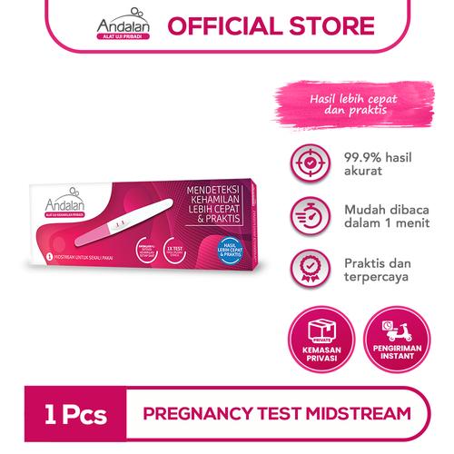 Gambar Andalan Pregnancy Test Midstream (Alat Tes Kehamilan Pribadi) dari Sutra Fiesta Shop Kota Tangerang Selatan Tokopedia