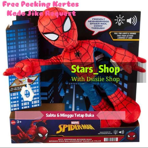Marvel City Swinging Spider Man Plush 