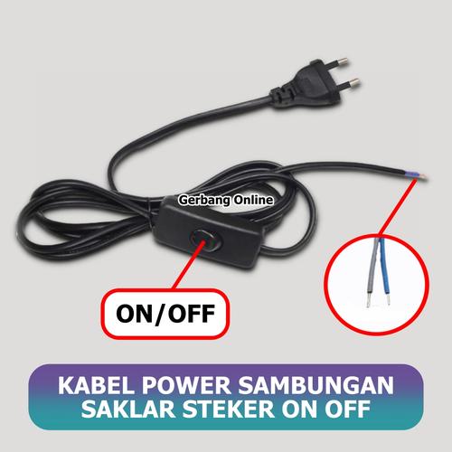 Jual Kabel Buntung SAKLAR On Off Kabel Power AC Steker Kabel Colokan On ...