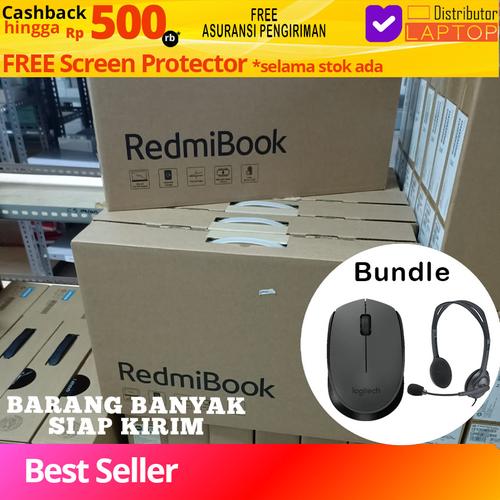 Gambar Laptop Xiaomi RedmiBook 15 intel i3-1115G4 Ram 8GB + SSD 256GB W10 - Non Bundling dari Distributor Laptop ID Jakarta Pusat Tokopedia