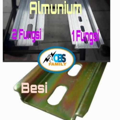 Jual Rell MCB 1 Fungsi 1 Meter 1mm Bahan Besi / Rail MCB 1Fungsi ...