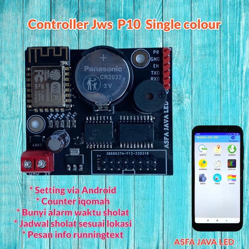 Jual Controller jam masjid jam digital jam sholat jws p10 wifi