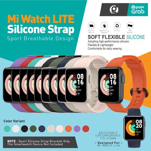 Gambar Silicone Strap Tali Jam Silikon for Smartwatch Xiao Mi Watch Lite - PURPLE dari G-Rex Jakarta Barat Tokopedia