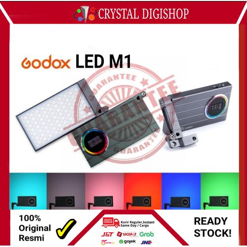 Godox M1 Illuminatore LED Creativo RGB | Mini, Portatile Con 40 Effetti E Batteria 1800mAh