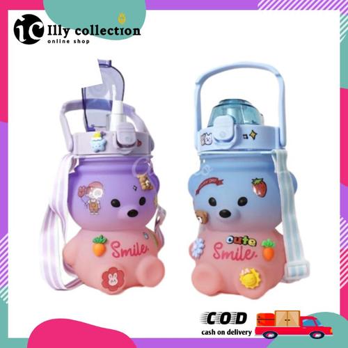 Jual Botol Minum Bear Gradasi Beruang Smile 1400ml - Orange - Kab ...