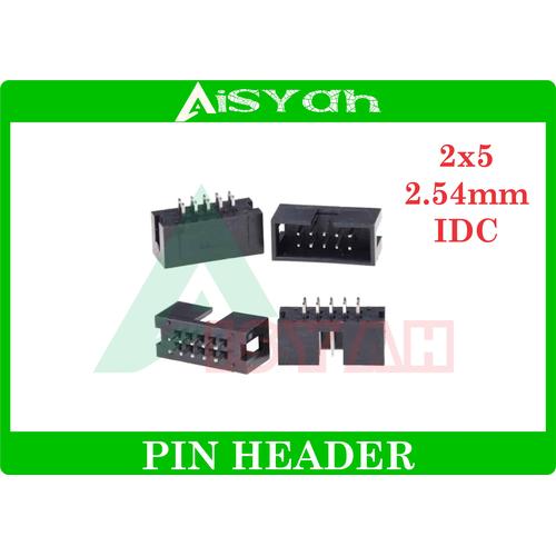 Jual Socket IDC Male 2x5 10 Pin 10p 2.54mm Box Header Connector ...