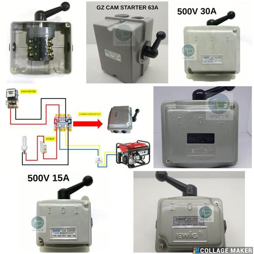 Jual Cam Starter Tuas Genset Ohm Saklar Switch Genset Pln (I-0-II ...