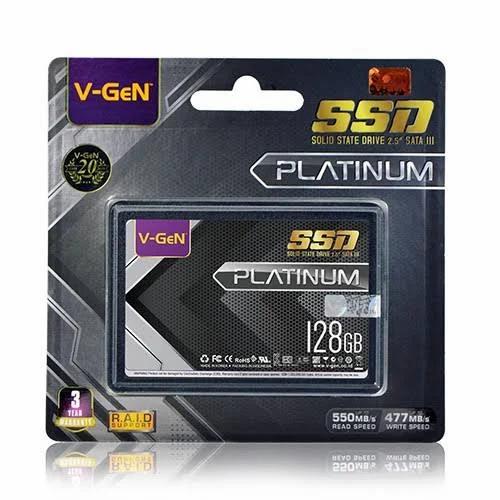 Gambar Solid State Drive SSD 128GB 256GB 512GB 1TB 2TB V-GeN PLATINUM SATA 3 - 128GB dari PojokITcom Pusat IT Comp Kota Surabaya Tokopedia