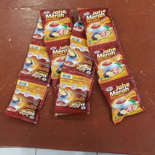 Jual Jahe Merah Ratu Lebah plus Madu Dan Gula Aren 1 Renceng (12 Sachet ...