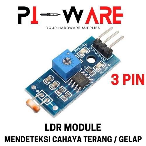 Jual LDR Module Light Sensor Modul Sensor Mendeteksi Cahaya Dengan LDR ...