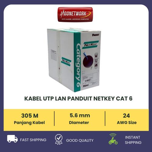 Jual KABEL/CABLE UTP LAN PANDUIT NETKEY CAT 6 BLUE METERAN (PER 1 METER ...