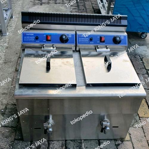 Jual Deep Fryer 2 x 17 liter Gas LPG dengan Thermostat / Penggorengan Kota Medan Toko KING'S