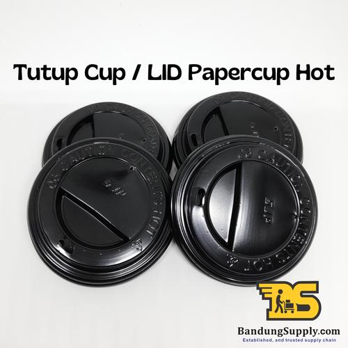 Jual Tutup Paper Cup Hitam /Lid Paper Cup Hot Termurah - Kota Bandung ...