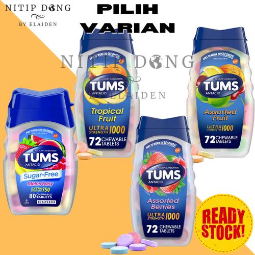 Jual Tums Antacid Extra 750 / Ultra 1000 Strength (Obat Maag, Asam