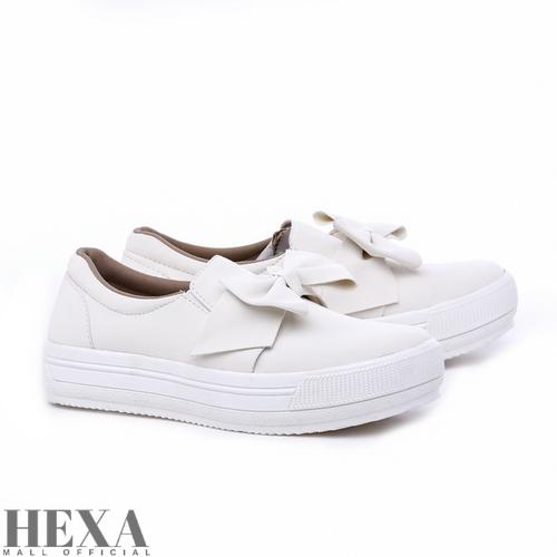 white bow sneakers