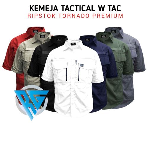 Jual Terlaris Kemeja Tactical W tac Lengan Pendek Casual Outdoor Putih ...