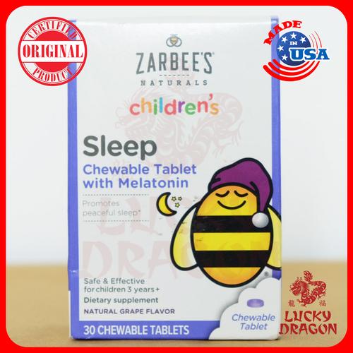 Jual Zarbee Children Anak Sleep Melatonin Supplement isi 30 Chewable
