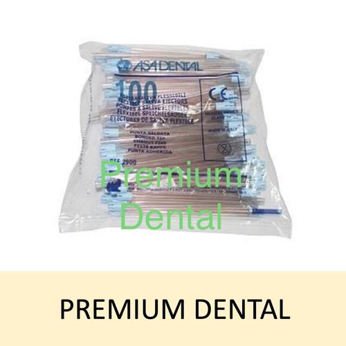 Jual dental saliva ejector merek ASA made in italy 100 pcs biru