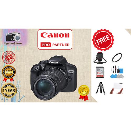 Jual CANON EOS 1300D KIT 18-55MM / CANON 1300D /1300D - Kit 18-55 IS II ...