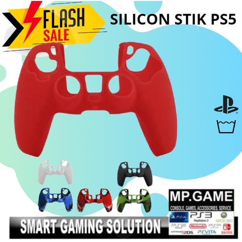 Gambar Silikon Silicone Silicon Karet Case Cover DualSense Stik Stick PS5 - Merah dari MPGAME Kota Tangerang Tokopedia