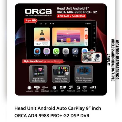 Jual orca pro plus adr-9988 G2 dsp dvr 