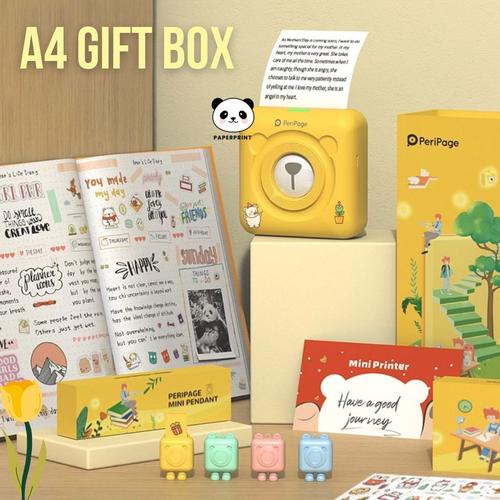 Jual PERIPAGE A6 203 Printer Gift box Complete set Mini bluetooth