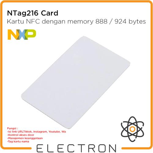 Gambar NTag216 Card RFID NFC Programmable NTag 216 Tag Kartu 13.56MHz dari Electron Kota Tangerang Tokopedia
