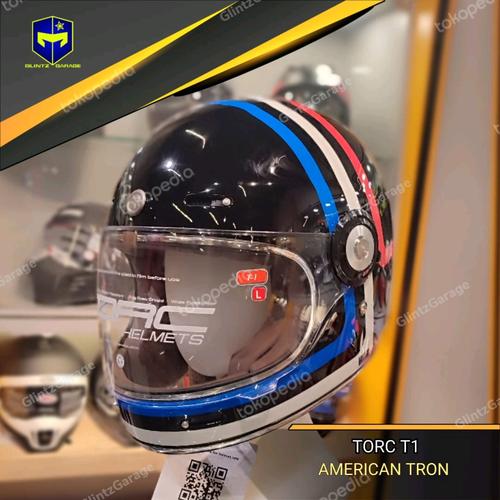 Torc Newport Motorcycle Full Face Helmets Bubble Shield Clear