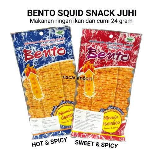 Jual BENTO Squid Seafood Snack 24g Juhi / Cumi Kering Hot Spicy