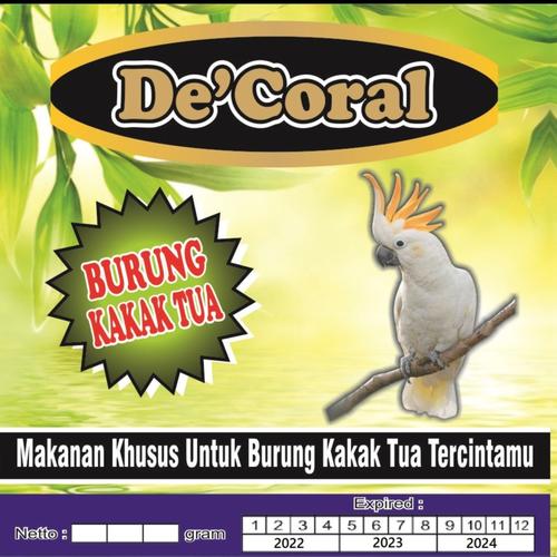 Gambar Makanan Burung Kakak Tua | Makanan Kakak Tua Juara dari De' coral Kota Tangerang Tokopedia